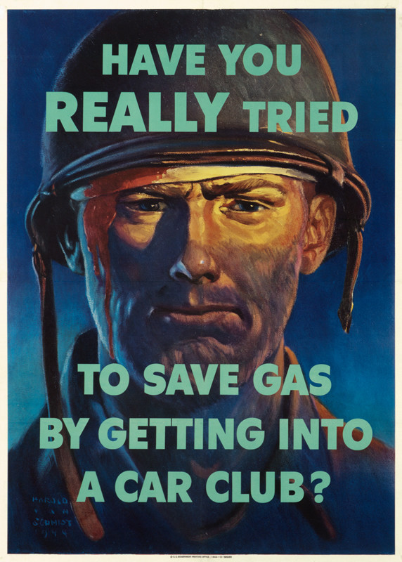Wounded GI in helmet gazes at viewer; blue, green, tan
