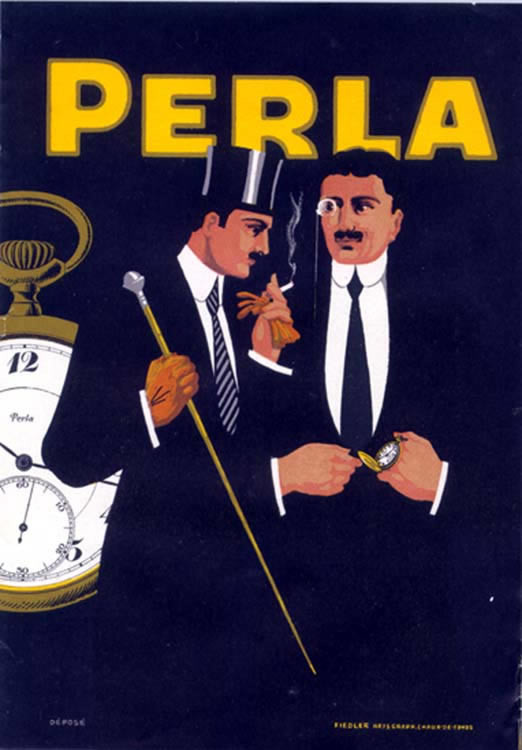 Two gentlemen and a pocket watch