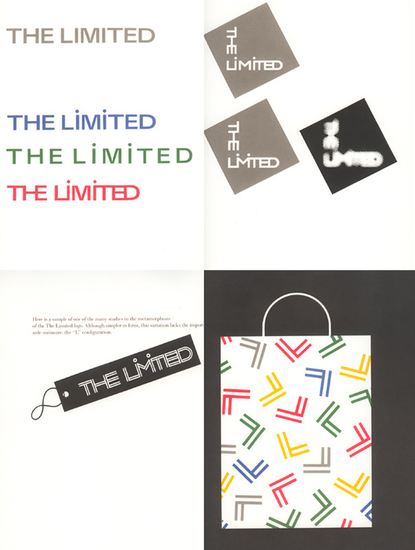 Presentation booklet for The Limited new logo design