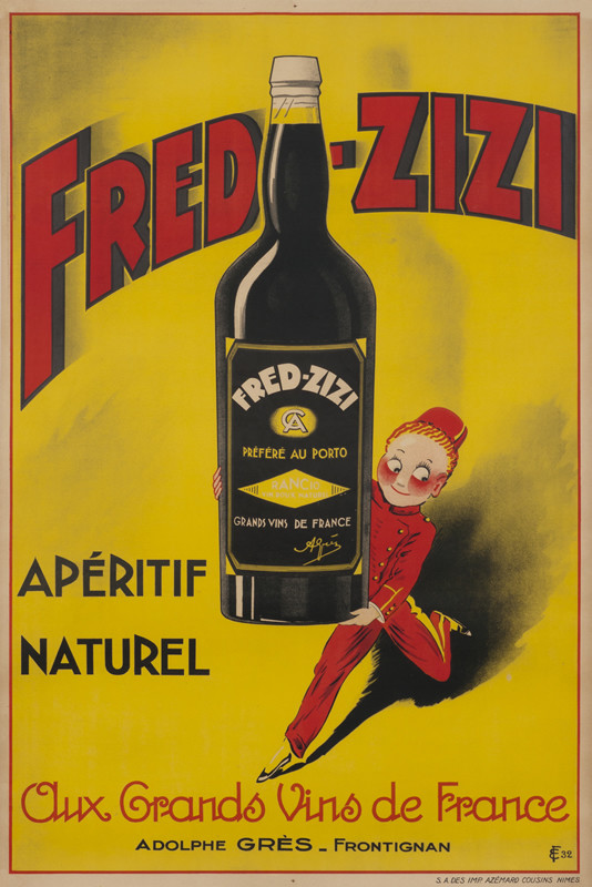 Messenger boy carries bottle of port