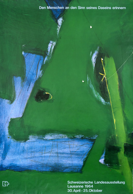 Abstract design; Green, light blue
