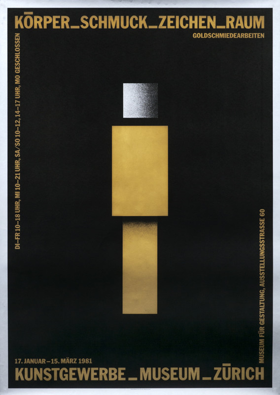 ABSTRACT - GOLDSMITH; BLACK, GOLD, SILVER