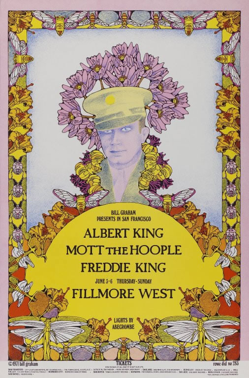 No. 283, Albert King, Mott the Hoople, Freddie King; yellow, pink, blue