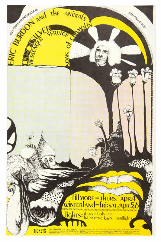 No. 114, Quicksilver Messenger Service, The Sons of Champlin; yellow, black