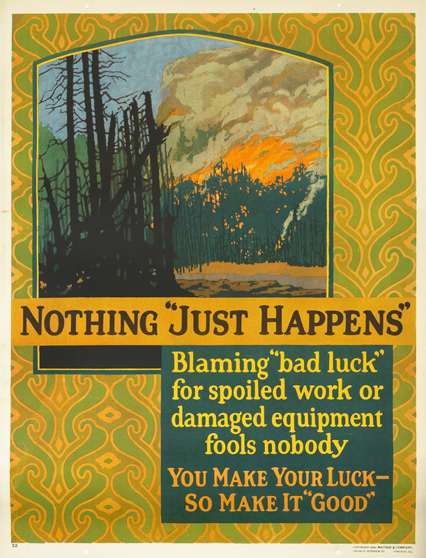 Forest ablaze with fire; green, orange, blue