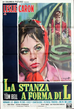 WOMAN LEAVES MAN ON STAIRWAY; BLUE, GREEN, RED
