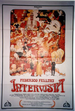 COLLAGE OF IMAGES, FelliniI; RED, WHITE, BLACK