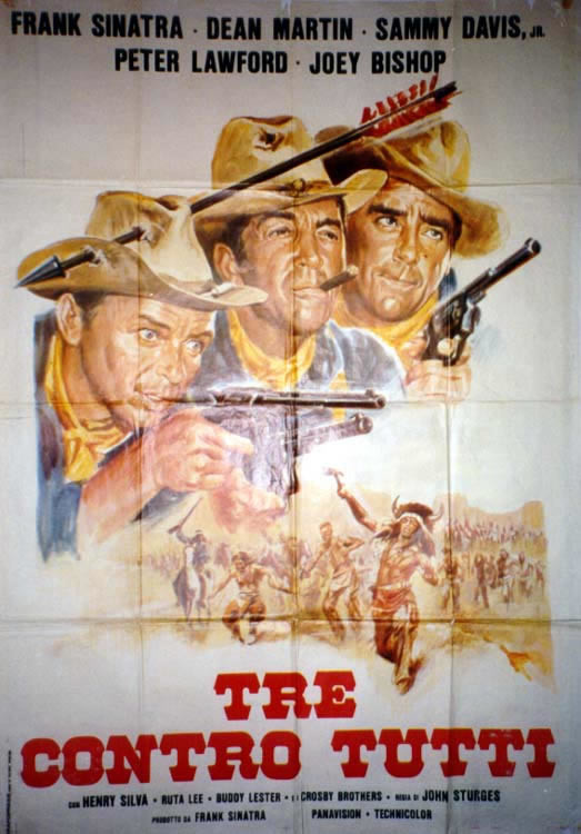 STARS W/GUNS, INDIAN ATTACK FSINATRA, PLAWFORD, DMARTIN;