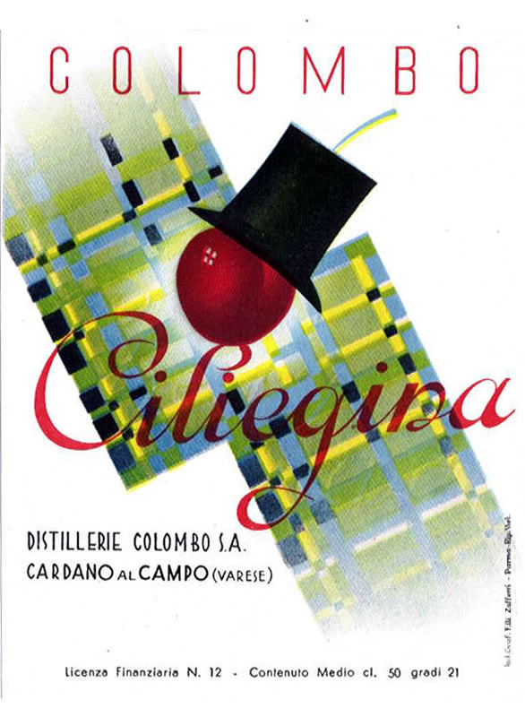Cherry with tophat; green, red