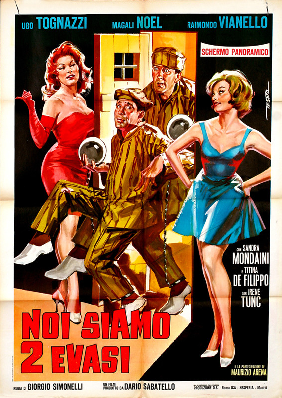 2 prisoners escape jail with the help of alluring women:, yellow, red, turquoise