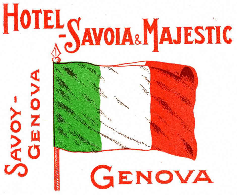 Italian flag; green, red, white