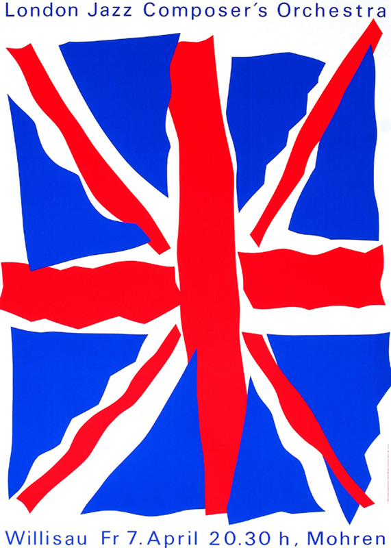 BRITISH FLAG; BLUE, WHITE, RED