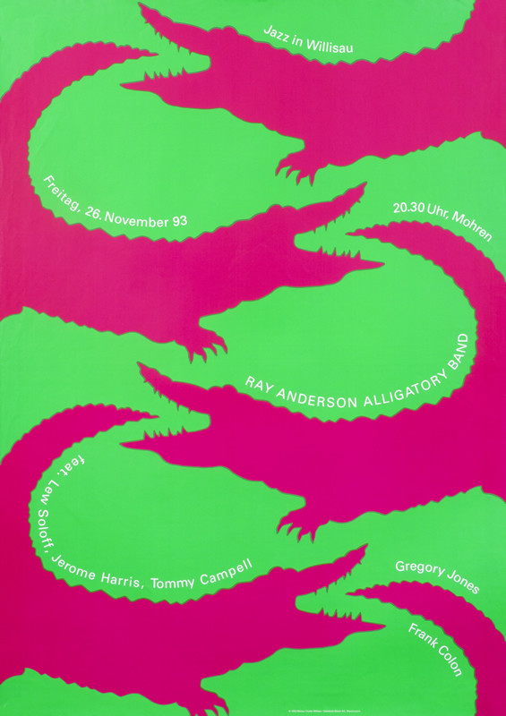 Lacoste style pink alligators on green background, pink, green
