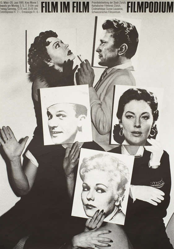 Figures hold headshots over their heads; black and white