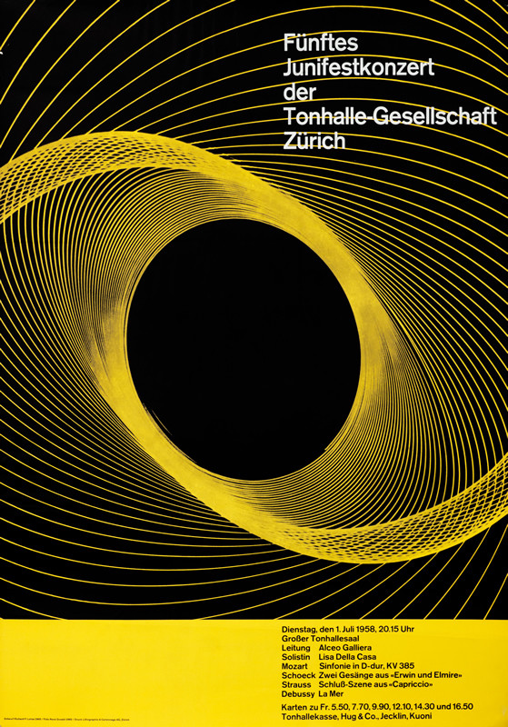 Geometrical swirl; black, yellow