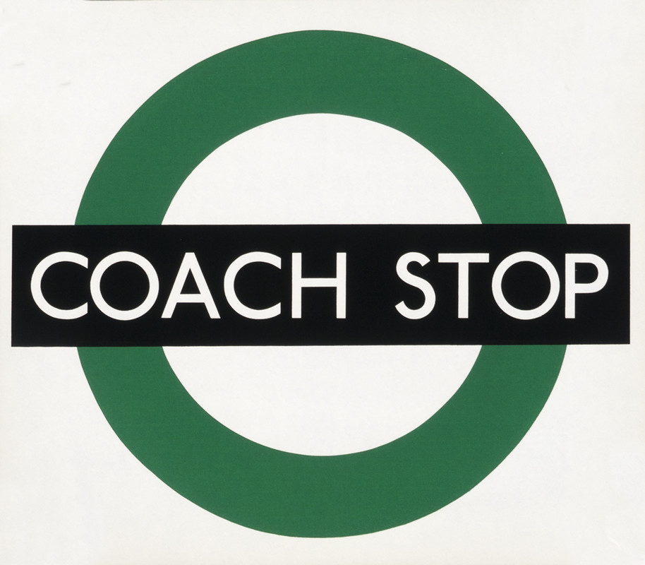 Words with London Underground sign; green, white, black