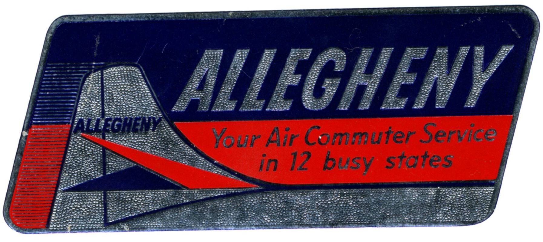 Allegheny - Your Air Commuter Service in 12 busy states (Luggage Label)