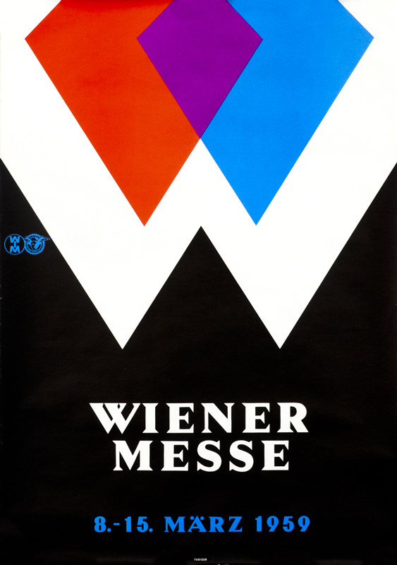 Large W above text; white, red, purple, blue, black