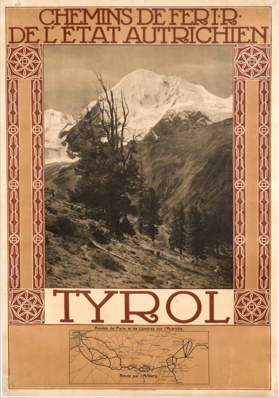 Photo of mountain landscape; black, white, brown