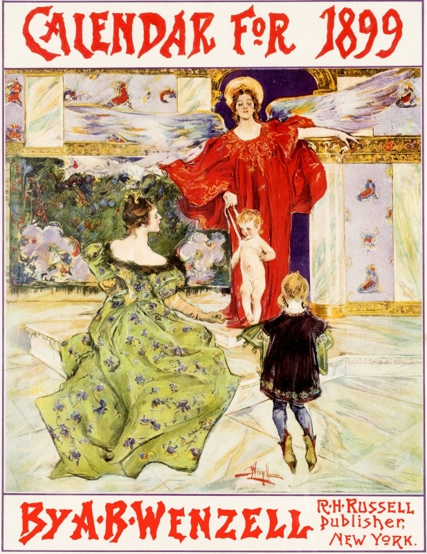 WOMAN, CHILD, BABY, ANGEL; RED, GREEN, BLUE, BROWN