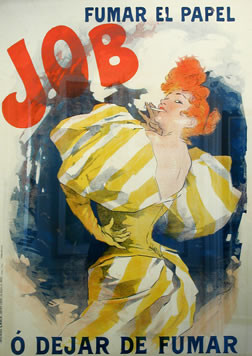 Sassy young woman smokes cigarettes; blue, red, yellow