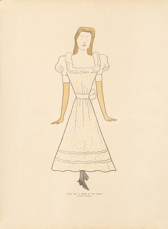 Caricature of an actress