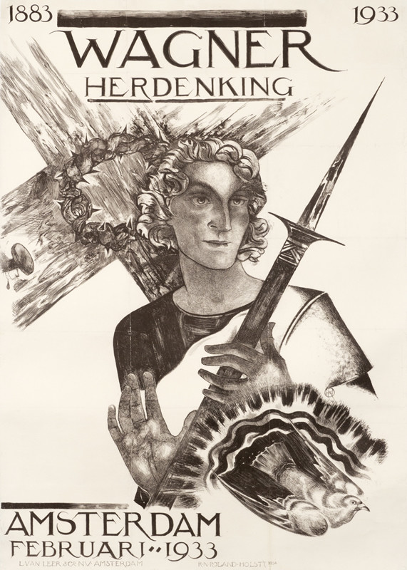 MAN WITH SPEAR/DOVE, CROSS WITH THORN CROWN