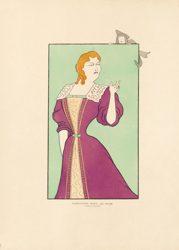 Caricature of an actress