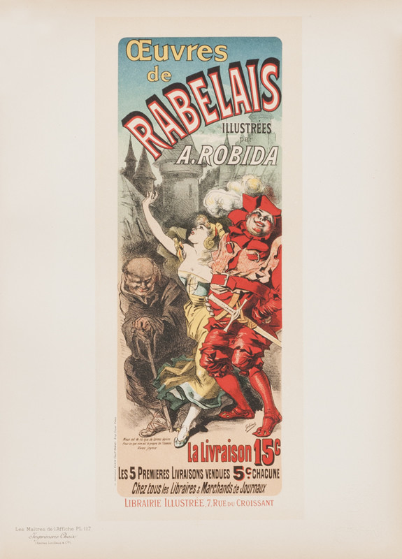 Fat jester, woman, monk; red, blue, yellow